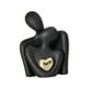 thumbnail image 3 of Estatua de pareja, estatua artística, decoración del hogar, regalo romántico, escultura abstracta moderna para Negro, 3 of 9