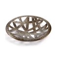 thumbnail image 1 of Heart of Haiti Recycled Metal Ribbon Cutout Tray Collection (Brown), 1 of 3