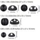 thumbnail image 3 of Paquete de 9 clips para cables duraderos, soporte y cubierta para cables de escritorio, organizador y gestión de cables de carga para TV, computadora, PC, portátil, hogar y oficina, 3 of 5