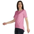 thumbnail image 4 of Inkmeso Basic High Low Tshirt For Women Short Sleeve Casual Summer Jersey Tee, 4 of 8