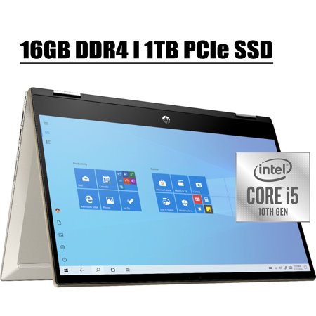 Latest 2020 HP Pavilion X360 Convertible 2 in 1 Premium Laptop I 14" FHD IPS Touchscreen I Intel Quad-Core i5-1035G1 I 16GB DDR4 1TB PCIe SSD I Alexa Backlit Fingerprint Win 10