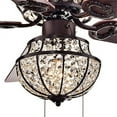 thumbnail image 2 of Charla 4-light Crystal 52-inch Chandelier Ceiling Fan, 2 of 5