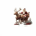 thumbnail image 2 of Santa Sleigh Acrylic Outdoor Decor For Gardens And Potted Plants Weather Resistant Festive Lawn Ornament With Stakes For Secure Ground Display And Christmas Cheer, 2 of 6