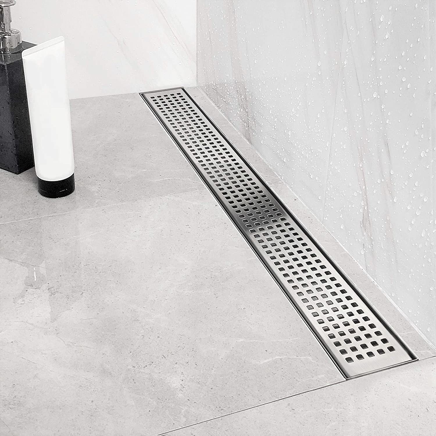 24 36 40 48 Inch Stainless Steel Linear Bath Shower Drain with Grate 