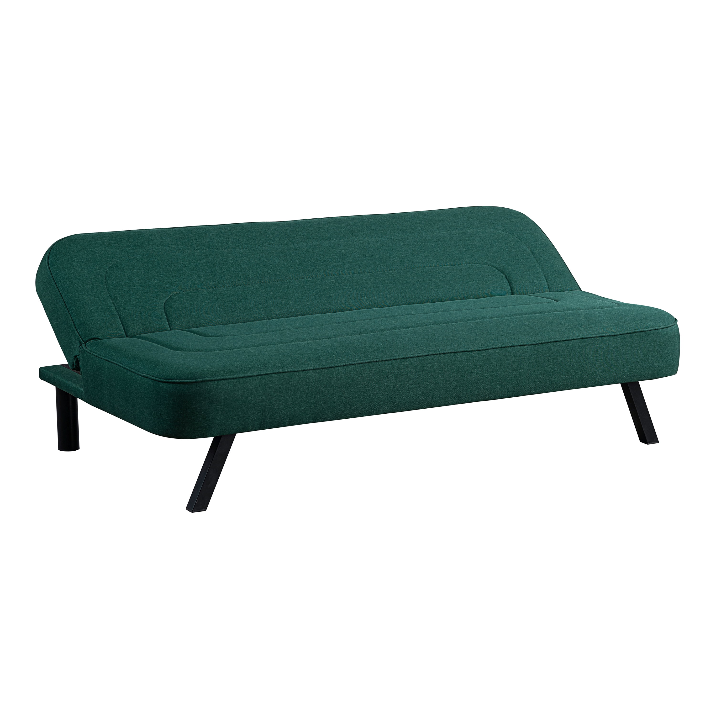 Serta Fletcher Modern Twin Futon, Green Woven Fabric