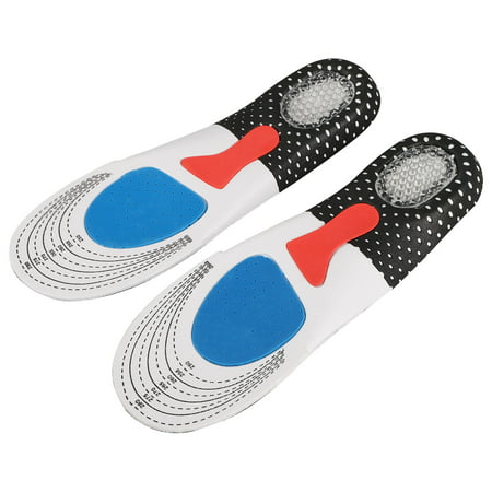 1 Pair Gel Orthotic Sport Running Insoles Insert Shoe Pad Arch Support Cushion Relieving Foot Pain, Silicone Cuttable Insoles for Walking and (Best Walking Shoes For Arch Pain)