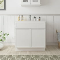 Vanity Art 30" W Birch Plywood Freestanding Single Base Storage Cabinet with Soft Close Doors