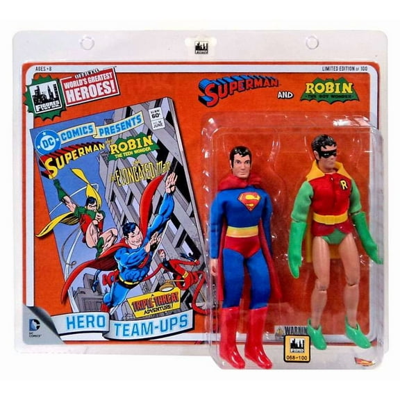 Superman & Robin Retro Action Figures DC