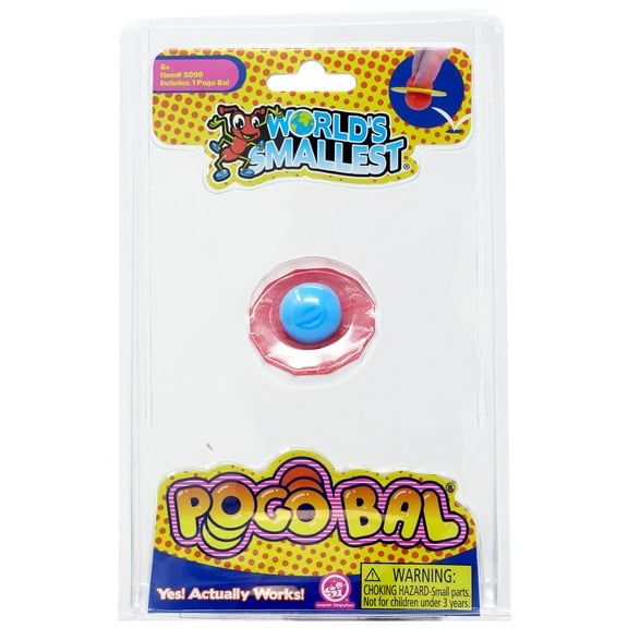 World's Smallest Pogo Bal Blue & Red Diecast Car