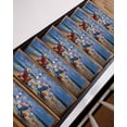 thumbnail image 3 of Independence Day Stair Treads Non Slip for Steps American Flag Coastal Landscape Fantasy Firework 10 Pcs Reusable Adhesive Stair Runner Mats for Dogs Elders Carpet Treads Rugs for Staircase 8x30 In, 3 of 7
