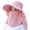 Z41-Pink, variant on XINPING Women's Full Face Neck Cover Sun Hat, Breathable UV Protection Wide Brim Cap with Detachable for Gardening, Beach and Outdoor Activities