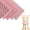 Light Pink, variant on Soft Fat Quarters Fabric Bundles, 5-Pack 10x10 Inch Sewing Patchwork Cloth, Breathable Cotton Squares for Headband DIY Projects, bldnkj