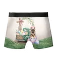thumbnail image 2 of Easter Egg German Shepherd Bunny Ear Welcome Spring Truck All Over Print Boxer Briefs Underwear for Men Dad Alsatian Dog Lover Gifts - 12002, 2 of 6