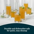 thumbnail image 5 of Libbey Pueblo Tumblers and Rocks Glass Cups Set, Wavy and Groovy Drinking Glasses Set of 16, Dishwasher Safe Modern Glassware for Everyday Use, 5 of 6
