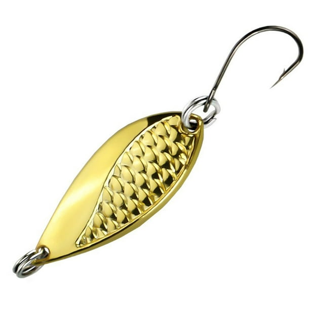 2.5g-20g Fishing Lures with Feather Treble Hooks Fishing Rotating Spoon for  Saltwater Freshwater 