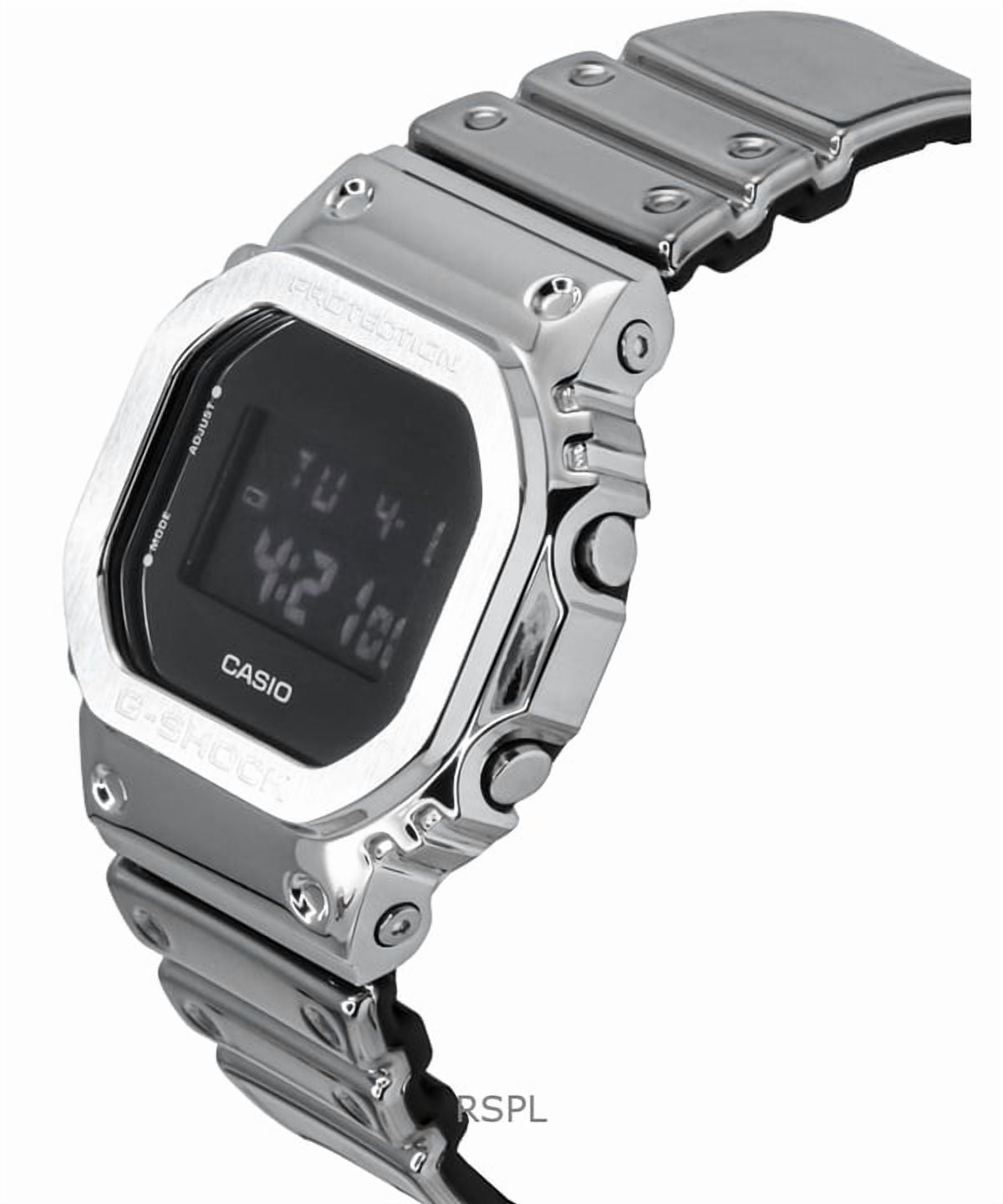 Casio G-Shock G-Steel Digital Fine Metallic Tough Silicone Strap Quartz GM-5600YM-8 200M Mens Watch