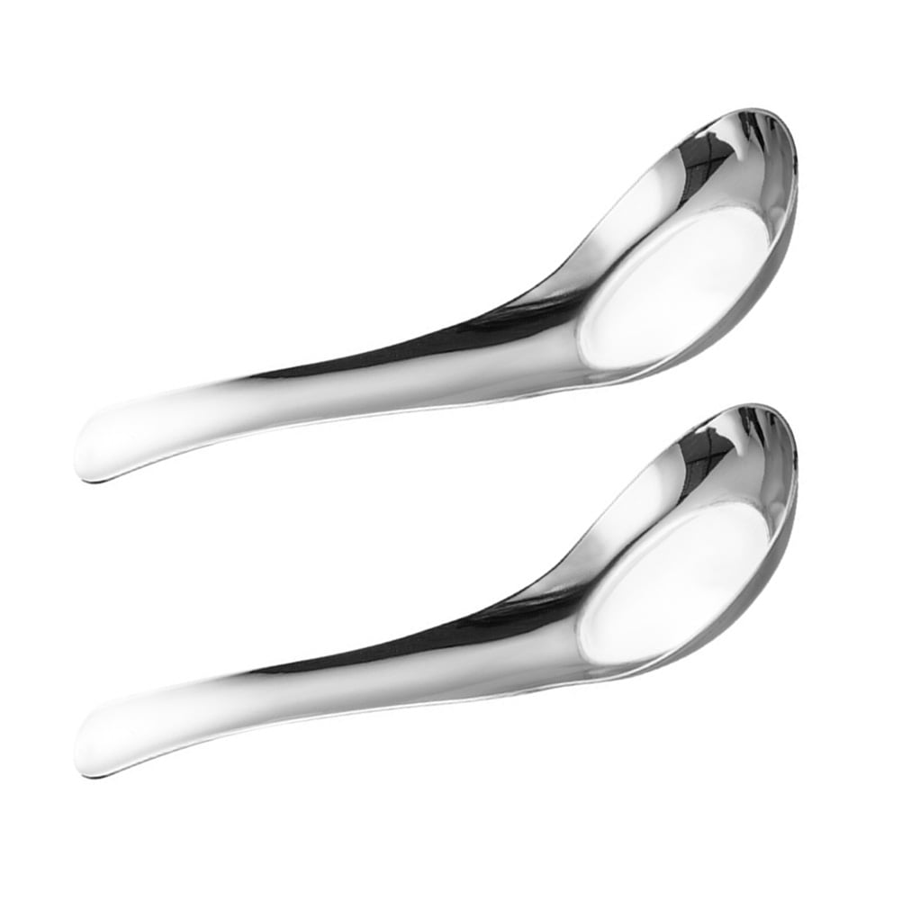 4/6/10pcs/lot stainless steel Chinese Traditional Baby spoons Small Soup  Spoon Children Simple Rice