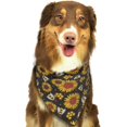 thumbnail image 6 of Naloa Sunflowers And Bww Dog Bandanas 1PC Washable Triangle Dog Scarfs Premium Durable Fabric, for Small Medium Large Dogs and Cats, 6 of 6