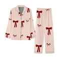 thumbnail image 5 of BILIKEYU Pink Valentine Pajama Set for Women Slim Fit Elegant, 5 of 5