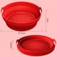 thumbnail image 1 of Freidoras de aire plegables Bandeja para hornear Reemplazo Grill Pan Mat Utensilios de cocina (Rojo) Likrtyny Libre de BPA, 1 of 8