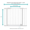 thumbnail image 4 of Toddleroo by North States Bright Choice Auto-Close Baby Gate with Door. Pressure Mounted Baby Gate for Doorways, Child Gate Fits Openings 29.75” to 40.5” Wide. (30 Tall, White), 4 of 5