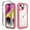 Pink, variant on Back Case for iPhone 15, Luxury TPU Front Frame PC Clear Back Full Body Shockproof Hybrid 2 In 1 Anti-Scratch Anti-Slip Protective Phone Cover Case for iPhone 15, Purple
