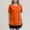 Orange, variant on SHITINN Women's Fashion Round Neck Plus Size Short Sleeved Solid Color T Shirt Top Short Sleeve Blouses for Women Womens Tee Women Clothing