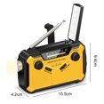 thumbnail image 5 of Radio Emergencia Con Linterna LED Banco Alarma SOS Manivela Solar, 5 of 5