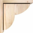thumbnail image 3 of 7 1/2"W x 12"D x 12"H Crestline Smooth Corbel w/Backplate, Douglas Fir, 3 of 9