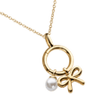 thumbnail image 4 of Set de Regalo para Mujer hasta 6 en 1, LuckyLy Kit de Collar y Dijes con Baño de Oro 14k, Perla y Zirconia Cúbica – Joyería ideal como Regalos para Mujer Navidad, San Valentín y Mamá dorado Variado, 4 of 8