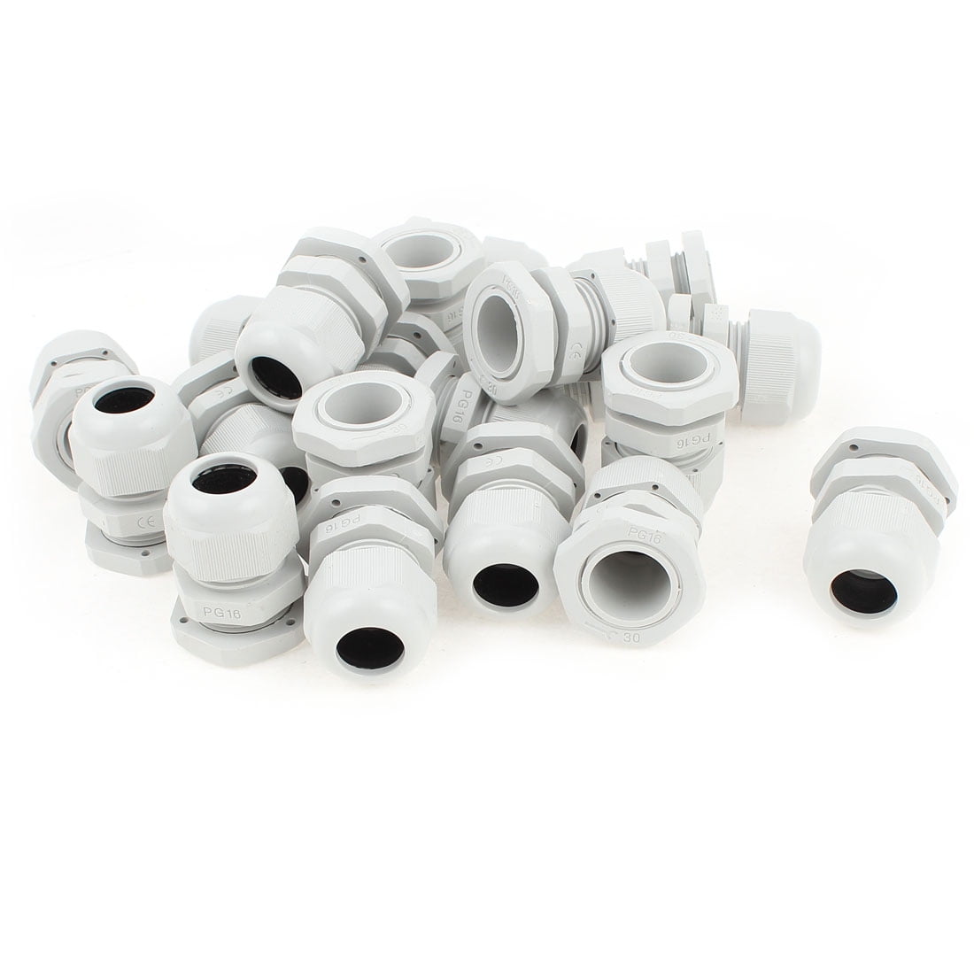 PG-29 blanc en plastique /étanche Connecteurs Cable Glands 10 Pcs