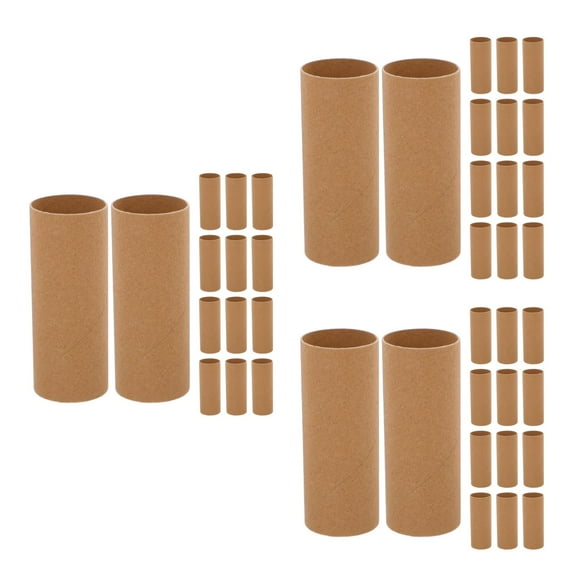 FRCOLOR 60 Pcs  Paper Rolls for Crafts Convenient Cardboard Tubes DIY Crafts Making Tubes Empty Toilet Paper Rolls for Crafts Making Paper Cardboard Tubes for DIY