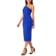thumbnail image 4 of INSPIRE CHIC Vestido Midi Formal Ajustado de Una Sola Manga Sin Mangas para Mujeres XL Azul Real, 4 of 6