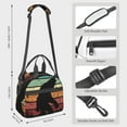thumbnail image 2 of DouZhe Lunch Sacs à pour Femmes et Hommes, Big Foot Monster Social Distancing Imprimés Réutilisables Portables Isolés Sac à Lunch Imperméable pour Voyage Travail École Pique-Nique, 2 of 6