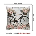 thumbnail image 4 of Throw Pillow Cover Pink Abstract Bicycle Roses Antique Back Basket Beautiful Bike  Pillowcase Home Decorative Square Pillow Case Cushion Cover, 4 of 7