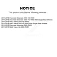 thumbnail image 2 of Transit Auto Front Hub Bearing Assembly and Link Kit for Car GMC Chevrolet Sierra 2500 HD Silverado 3500 Suburban Yukon XL RWD - Left Right Side (Driver Passenger) K77-102500, 2 of 11