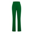 thumbnail image 5 of RYRJJ Womens Flare Yoga Dress Pants High Waist Stretch Business Work Pants Bootcut Leg Slacks Pull on Casual Bell Bottom Trousers(z1-Green,S), 5 of 9