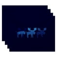 thumbnail image 1 of E by Design Jump for Joy Merry Moose Animal Print Placemat - Set of 4, 1 of 2