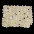 thumbnail image 2 of Seda Hydrangea Rose Flower Panel de Pared Colgando Boda Telón de Fondo Decoración Floral Blanco BLESIY Pared de flores de seda artificial, 2 of 8