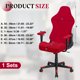 thumbnail image 2 of Fundas para sillas de juego, funda elástica para silla de oficina con reposabrazos, protector de asiento elástico para silla de juego de oficina reclinable, rojo, 2 of 7