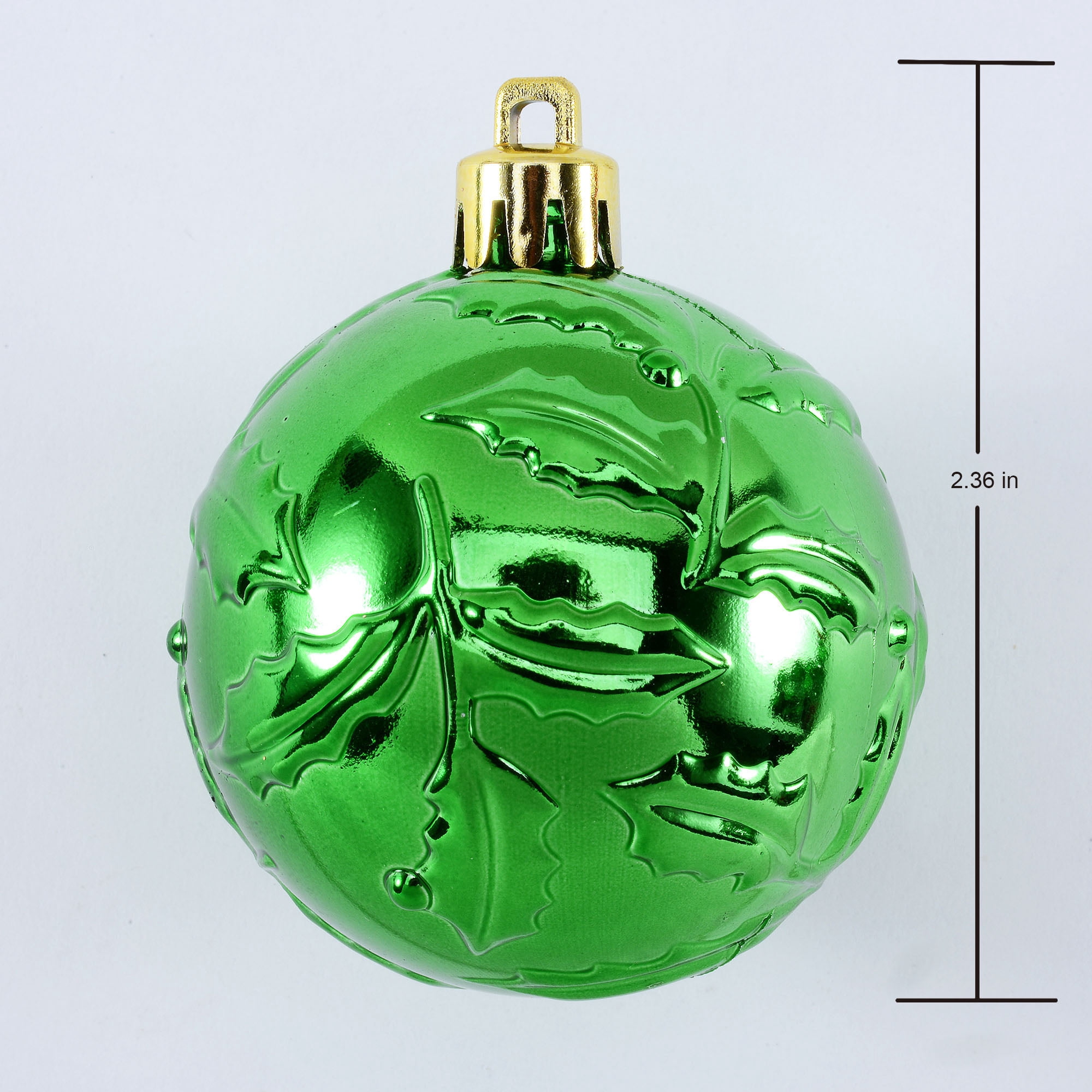 Holiday Time 26 Count Shatterproof Ornaments- Green