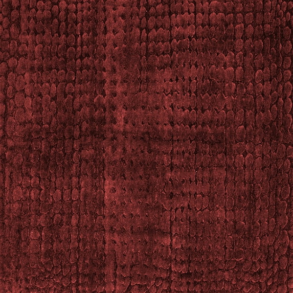 Ahgly Company Machine Washable Indoor Square Oriental Red Modern Area Rugs, 5' Square