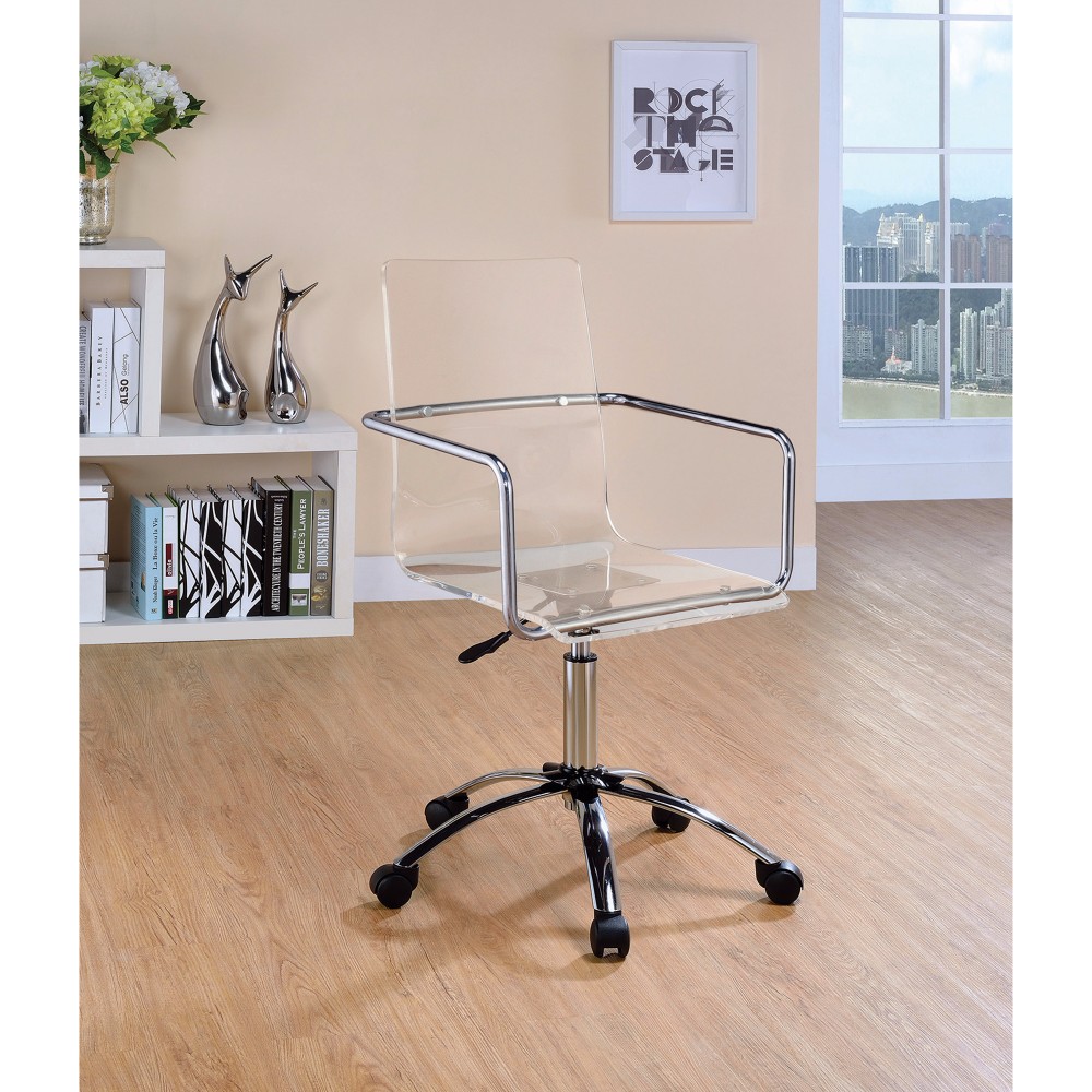 Modern Design Transparent Acrylic Adjustable Office Chair