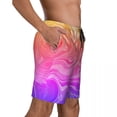 thumbnail image 4 of Swimwear Ombre Board Shorts Summer Gradient Abstract Casual Beach Short Pants Men Graphic Sports Quick Dry Swim Trunks, 4 of 5