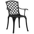thumbnail image 4 of vidaXL Patio Bistro Set 3 Piece Patio Round Table and Chairs Cast Aluminum, 4 of 22
