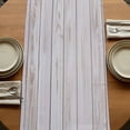 thumbnail image 5 of Wood Grain Rustic 70 Inch Table Runner, Farmhouse Striped Wooden Plank Farmhouse Dresser Scarf Cotton & Linen Tablerunner for Dining/Kitchen Island/Holiday Party Décor 13" x 70", 5 of 9