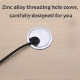 thumbnail image 4 of Cable Organizer Grommet For Office And Home, Multifunctional Usage Zinc Alloy Material 60Mm, Cable Management With Wide Application (4Pcs), 4 of 5