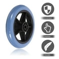 thumbnail image 3 of STOBOK 2Pcs Durable Assorted Color Wheelchair Wheels Replacement with PVC Metal Front Wheel, 3 of 7