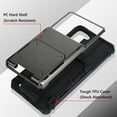 thumbnail image 4 of Wallet Case for Samsung Galaxy S22 Case with 4-Card Credit Card Holder Slot Shockproof Cover Hybrid Heavy Duty Protection Armor Phone Case Compatible with Galaxy S22 5G-Grey, 4 of 12