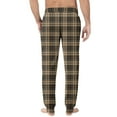 thumbnail image 4 of JGNGSHN Mens Pajama Pants Plaid Sleep Lounge Pant Warm Sleepwear Pants PJ Bottoms Jogger Trousers with Pockets and Button Fly, 4 of 8